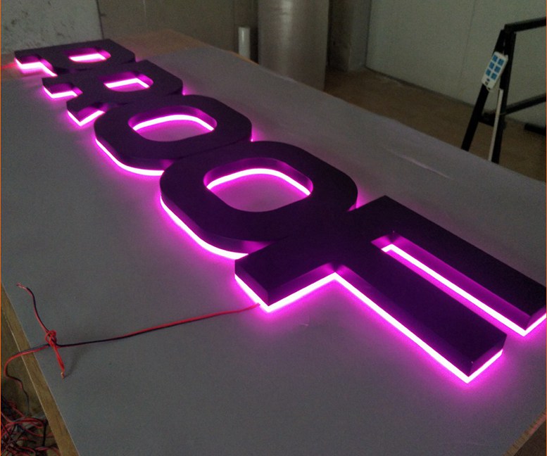 Top Grade Backlit Letter Bulb Acrylic Led Channel Sign 283